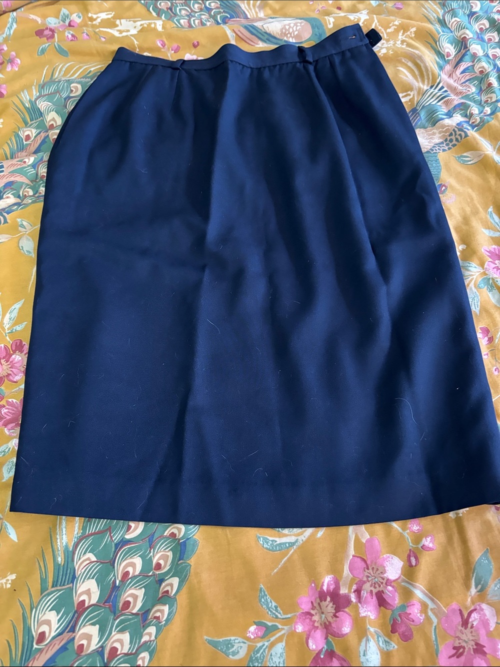 Valentino Navy Pencil Skirt
